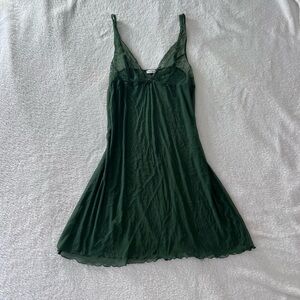 Intimissimi Dark Green Lace Chemise